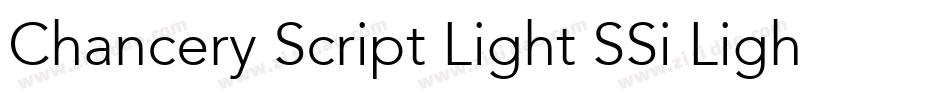 Chancery Script Light SSi Light字体转换